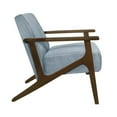 thumbnail image 4 of Lexicon August Fauteuil d'Appoint Rembourré en Velours Bleu Gris, 4 of 6
