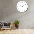 thumbnail image 5 of Home Decor Wooden Silent Tickless Clock 10 Inch Wall Clock (a Style), 5 of 5