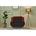thumbnail image 2 of Zebra Club Chair Black/Red, 2 of 5