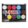 thumbnail image 2 of Pintacaritas Facial Para Niones, Paleta de Óleos de Pinta Corporal Facial, Pinta Facial, 15 Colores Una Base de Agua Paleta de Pinta Corporal Kit de Maquillaje Lavable, 2 of 7