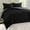 Black/Gray, variant on All Season Reversible 3-Piece Comforter Set - King/Cal King, Orange/Chocolate