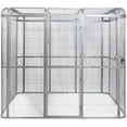 thumbnail image 2 of SENY Heavy Duty Large Walk-in Bird Aviary Cage, 79H x 86W x 62D inches, for Parrots, Macaws, Cockatoos, Reptiles, Dogs, Birds Flight Cage. (Silver Black, Wire Size: 0.14"), 2 of 14