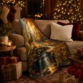 thumbnail image 3 of Peaceful Autumn Forest Buck By Rocky Stream Golden, Peaceful Mountain Lake Scene, Warm Flannel Blanket for Cabin and Lodge, Outdoor Lovers Thanksgiving Gift, Rustic Home Decor, 3 of 9