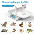 thumbnail image 2 of MINDPET-MED Digital Pet Scale for Adult Cats and Small Animals, Measuring Range 0.1oz-33lbs, Accuracy 1g/0.035oz, Unit g/kg/lb/oz/tl/ml, Suitable for Kitten Puppy Rabbit Snake Cats and Small Dogs, 2 of 11