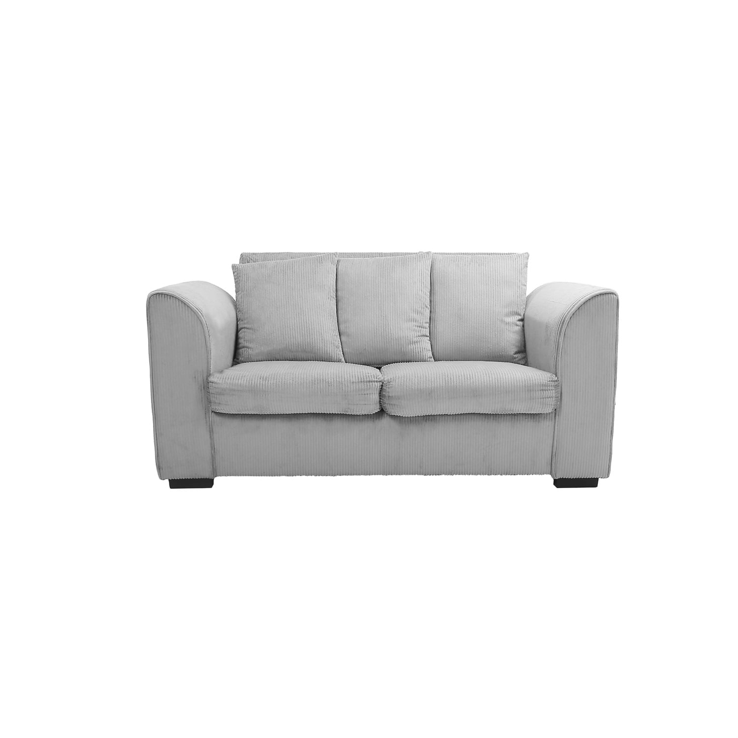 Kadyn Loveseat Sofa, Fabric Sofa Couch with Pillow, Modern Upholstered Sofa for Living Room&Bedroom&Office, Light Grey