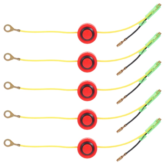 Mobutofu 5Pcs Control Switch for Mower Engine Stop Plastic Multi