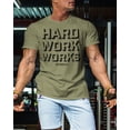 thumbnail image 3 of Gymish Hard Work Works Workout T-Shirt for Men – Funny Gym Shirt, Lifting Tee, Athletic Gym Wear, 3 of 6