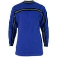 thumbnail image 1 of Royal Blue Striped Collar Adult Crew Sweatshirt, 1 of 1