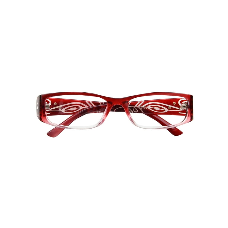 EYEBOGO Emma Stylish Reading Glasses for Women (Burgundy, +