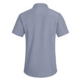 thumbnail image 5 of Aiyino Men's Casual Linen Button Down Shirt Short Sleeve Beach Shirt，Light Blue, 5 of 7