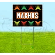 Fiesta Nachos (18" x 24") Yard Sign, Includes Metal Step Stake