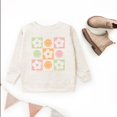 thumbnail image 5 of SmileyWorld Checkered Floral Smile - Youth Graphic Sweatshirt, 5 of 9