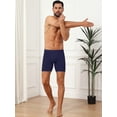 thumbnail image 5 of DARING DIVA Men's Elastic Waistband Soft Mid-Waisted Solid Underwear 30 Dark Blue, 5 of 7