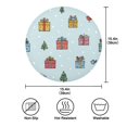 thumbnail image 3 of 15.4" Round Placemat Set of 6 Polyester Fabric Place Mats Non-Slip Dining Kitchen Table Mats for Kitchen Party Decor Gifts and Birds, 3 of 5