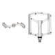 thumbnail image 5 of Pedales para Bicicleta BMX HS Alnc-828 plata Plateado 1/2, 5 of 5