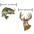 thumbnail image 5 of Auto Drive Deer/Bass Decals Set of 2 Vinyl Car Stickers Green Brown, 5 of 5