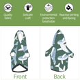 thumbnail image 6 of Fotbe Beautiful Whales Print Small Dog Sweater Hoodies Pet Grey Hooded Soft Fleece Sweatshirts with Pocket Fall Winter Puppy Cat Sweaters Warm Clothes-X-Small, 6 of 7