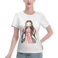 thumbnail image 1 of Women's Basic Short Sleeve T-Shirt Demon Slayer Blade Nidouzi, 1 of 6