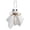 B, variant on BinKFF Halloween Ghost Hanging Ornaments, 3 Inch Small Hanging Ghosts Tree Ornaments, Farmhouse Rustic Cloth Ghosts Hanging Decoration for Haunted House Party Yard Tree Decor