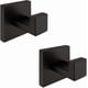 thumbnail image 1 of Matte Black Stainless Steel Towel Hooks for Bathroom and Kitchen Use Heavy Duty Door Hangers 2 Pack, 1 of 5