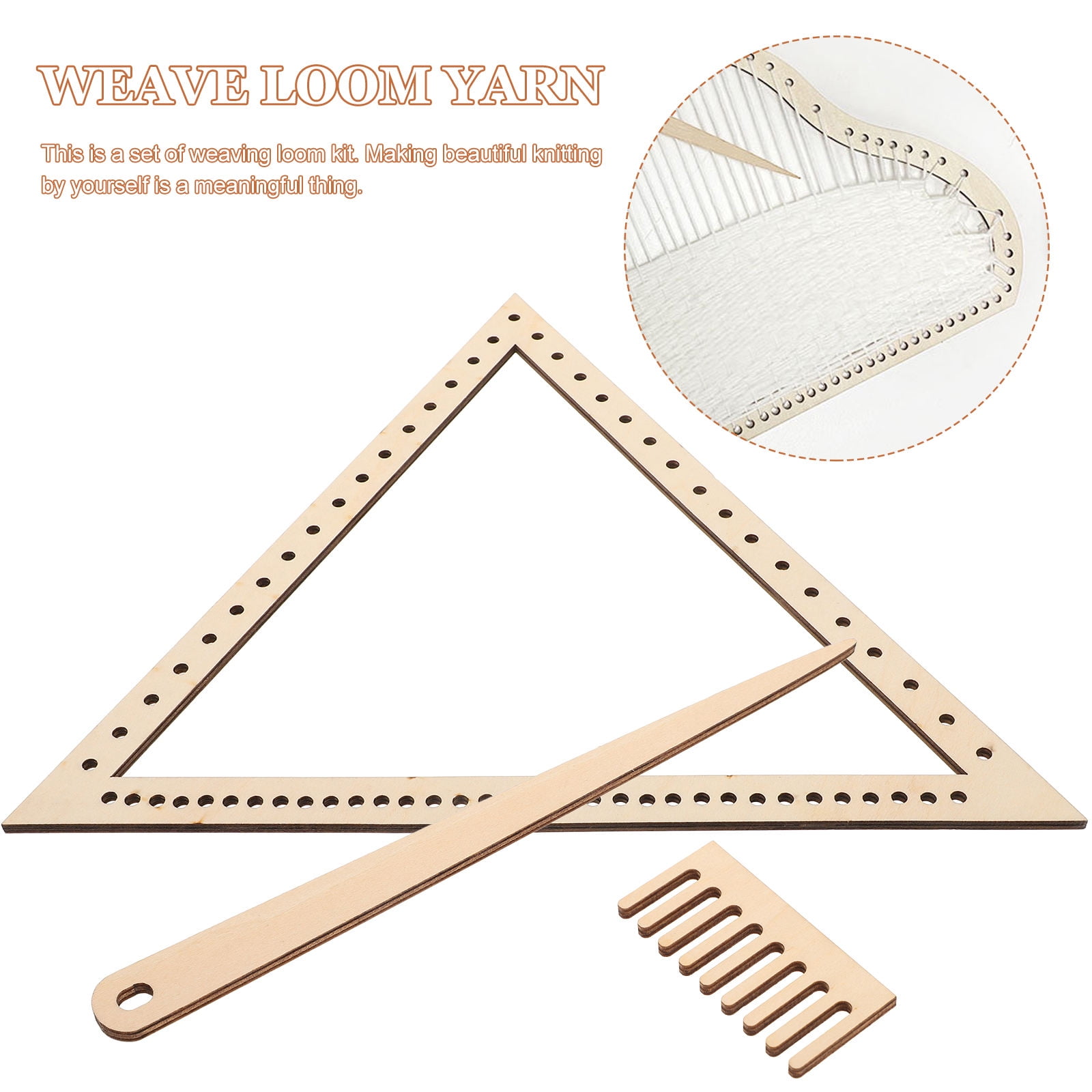 HOMEMAXS 5 Sets  Weaving Loom Crafting Weaving Triangle Weaving Handcraft Weave Board Weaving Tool