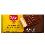Schar Gluten Free Sch'nacks, Chocolate Cream Filled Snack Cakes, 1.2 oz, 10 Count Regular Bag