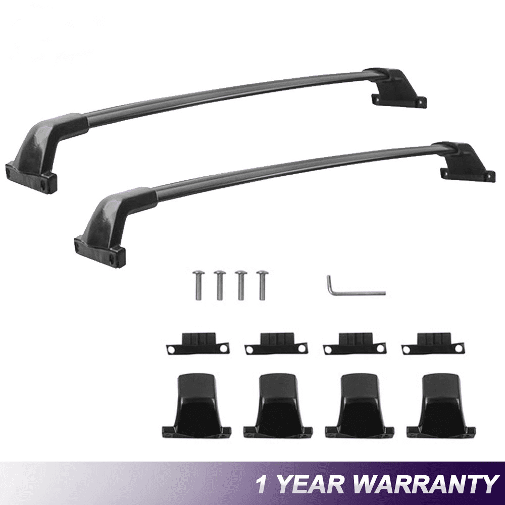 Heavy Duty 300 Lb Roof Rack Cross Bars For 2014-2025 Mercedes Benz GLA With Side Rails - Adjustable, Lockable, Anti-Slip