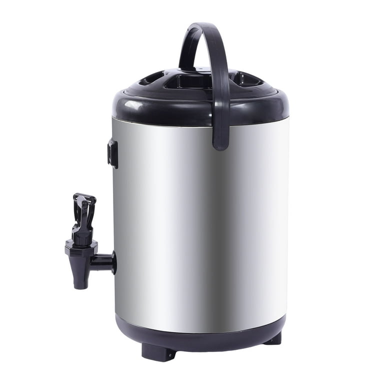 Insulated Beverage Dispenser, 15L 3.9 Gallon Stainless Steel Liner Thermal  Hot and Cold Drink Dispenser with Spigot for Hot Tea & Coffee Cold Milk