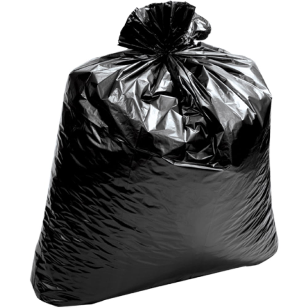 55 Gallon Black Trash Bags, 1.5 Mil, 36x58