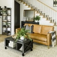 thumbnail image 2 of Yosemite Home Decor Austen 75"x24" Small Wood Shelving Unit in Natural, 2 of 11