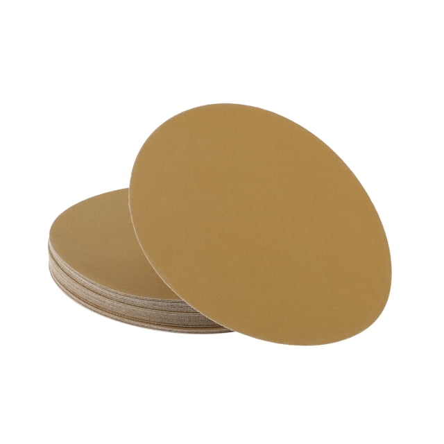 Discos de lijado de 9 pulgadas 150 grano de Unique Bargains, papel de lija redondo con gancho y bucle, papel kraft amarillo, 25 piezas