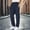 #127-Navy, variant on Ceisia Men's Solid Color Cotton-Linen-Like Double Pleated Casual Pants, Loose Straight Leg Trousers for Men Coffee XL Gifts