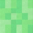 thumbnail image 1 of Ahgly Company Machine Washable Indoor Square Transitional Green Area Rugs, 7' Square, 1 of 7