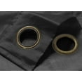 thumbnail image 3 of RT Designers Collection Nancy Faux Silk Grommet Curtain Panel 54" x 84" Black, 3 of 3