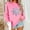 Pink, variant on Christmas Sweatshirt for Women Snowflake Graphic Pullover Long Sleeve Casual Holiday Tops Cute Winter Xmas Shirt