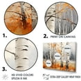thumbnail image 3 of Designart "Orange Birch Wood During The Winter Season II" Tree Birch Floater Framed Canvas Art Print, 3 of 5