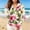 #0723-Pink, variant on Women Hibiscus Floral Print Zip Up Hooded Lightweight Beach Sun Protection Hoodie With Thumb Cuffs Pink S Gift