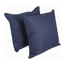 Blazing Needles 25-inch Double-corded Spun Polyester Square Floor Pillows with Inserts (Set of 2) 9813-CD-S2-REO-SOL-05