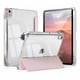 thumbnail image 1 of Funda para iPad 7ª/8ª/9ª Gen 10.2” con Porta lápiz (Parte Trasera Rígida Transparente, Color Rosa, con Stickers), 1 of 2