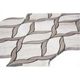 thumbnail image 3 of The Tile Life Santorini Vine Wooden Gray Polished Marble Mosaic Floor & Wall Tile, 4 x 4 in, 1-Piece Sample, 3 of 3