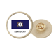 thumbnail image 1 of Broche de oro metálico circular, 1 of 3