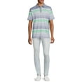 thumbnail image 4 of Ben Hogan Men's and Big Men's Performance Short Sleeve Stripe Print Golf Polo Shirt, up to 5XL, 4 of 6