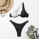 thumbnail image 1 of WILLBEST Bikini de Mujer, Traje de Baño de Color, Sexy, para Mujer, con Aros En Los Hombros, Bikini, Traje de Baño Bikini, 1 of 3