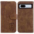 thumbnail image 2 of Compatible with Google Pixel 7A Embossed Cute Tiger Flip Folio Wallet Case Card Pocket Holder Cover, 2 of 5