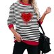 thumbnail image 4 of Xuyuer Christmas Sequins Sweatshirts Women Jolly Patch Crewneck Loose T-Shirt Xmas Long Sleeve Pullover Top, 4 of 6