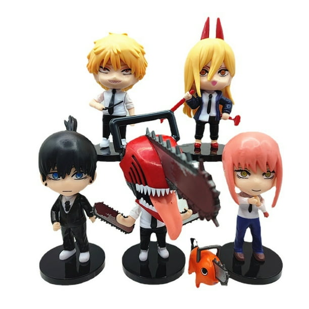 Figura de juguete coleccionable Motosierras Mans Powers Anime x5
