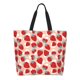 thumbnail image 1 of Fotbe Red Strawberry Bolsa Tote Estética de Lona con Estampado para Mujer - Bolsa Reutilizable de Hombro Casual para Vacaciones, Compras, Trabajo y Gimnasio, 1 of 8
