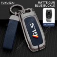 thumbnail image 1 of Car Key Housing For Mercedes Benz GLS A 3 buttons Zinc alloy+leather Car Key Shell E Class E43 W213 S Class G500 GLB ML GLK, 1 of 5