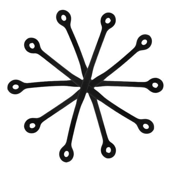 PBPBOX Tennis Shock Absorber 5Pcs - Black Silicone, Portable, Ideal for Racket Use