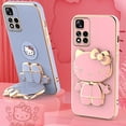 thumbnail image 2 of Funda galvanizada de Hello Kitty para móvil, carcasa con marco para Xiaomi Redmi Note 12, 12S, 11 Pro Plus, 11S, 10, 10S, 9S, 9, 8, 7, 12C, 10C, 10X, 9A, 9C, 2 of 5